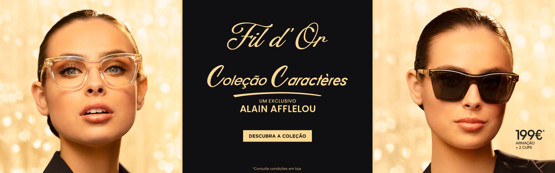 Coleção Caractères Fil d'Or um exclusivo ALAIN AFFLELOU. Descubra a coleção